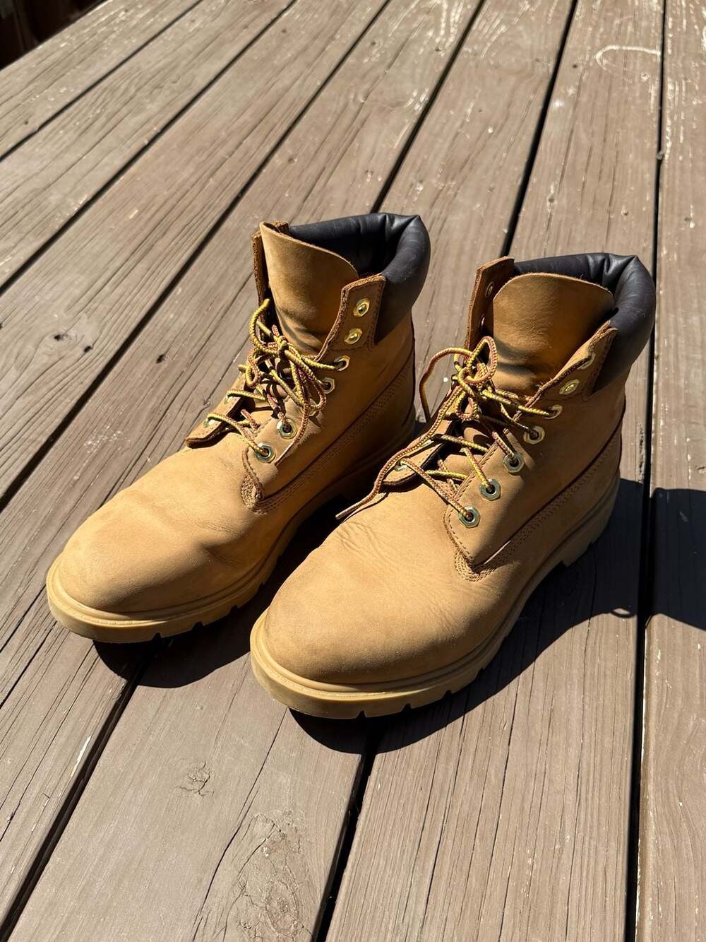 Timberland 6-Inch Premium Waterproof Boot Wheat Nubuck Mens Size 9 (Model 18094)